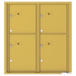 4 Parcel Doors Unit - 4C Wall Mount 9-High - 4C09D-4P