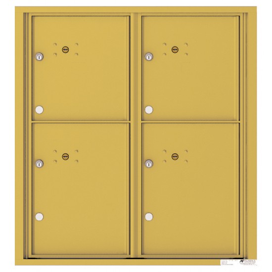 4 Parcel Doors Unit - 4C Wall Mount 9-High - 4C09D-4P