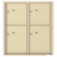 4 Parcel Doors Unit - 4C Wall Mount 9-High - 4C09D-4P