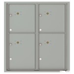 4 Parcel Doors Unit - 4C Wall Mount 9-High - 4C09D-4P