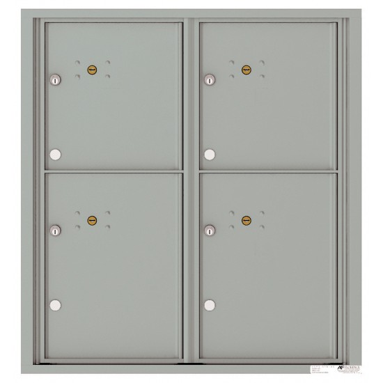 4 Parcel Doors Unit - 4C Wall Mount 9-High - 4C09D-4P