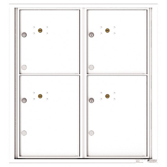 4 Parcel Doors Unit - 4C Wall Mount 9-High - 4C09D-4P