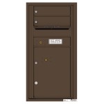 2 Tenant Doors with 1 Parcel Locker and Outgoing Mail Compartment - 4C Wall Mount 9-High Mailboxes - 4C09S-02