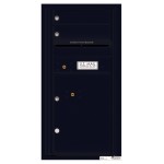 2 Tenant Doors with 1 Parcel Locker and Outgoing Mail Compartment - 4C Wall Mount 9-High Mailboxes - 4C09S-02