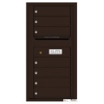 7 Tenant Doors with Outgoing Mail Compartment - 4C Wall Mount 9-High Mailboxes - 4C09S-07