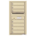 7 Tenant Doors with Outgoing Mail Compartment - 4C Wall Mount 9-High Mailboxes - 4C09S-07