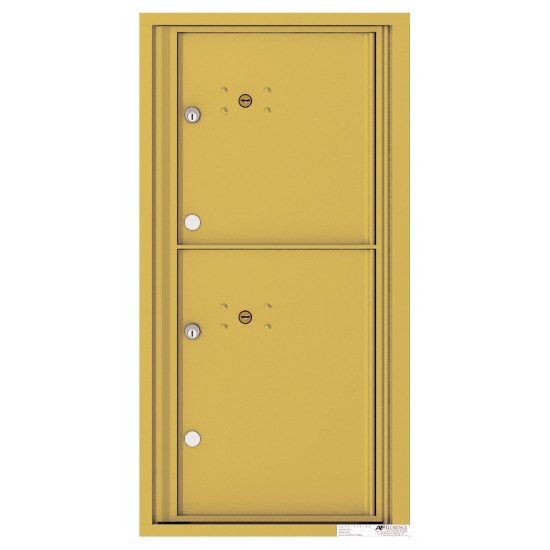 2 Parcel Doors Unit - 4C Wall Mount 9-High - 4C09S-2P