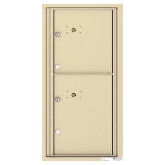 2 Parcel Doors Unit - 4C Wall Mount 9-High - 4C09S-2P