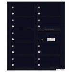 9 Tenant Doors with Outgoing Mail Compartment - 4C Wall Mount 10-High Mailboxes - 4C10D-09