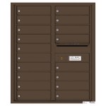 18 Tenant Doors with Outgoing Mail Compartment - 4C Wall Mount 10-High Mailboxes - 4C10D-18