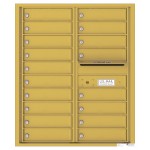 18 Tenant Doors with Outgoing Mail Compartment - 4C Wall Mount 10-High Mailboxes - 4C10D-18