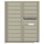 18 Tenant Doors with Outgoing Mail Compartment - 4C Wall Mount 10-High Mailboxes - 4C10D-18