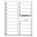 18 Tenant Doors with Outgoing Mail Compartment - 4C Wall Mount 10-High Mailboxes - 4C10D-18