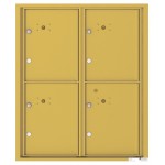 4 Parcel Doors Unit - 4C Wall Mount ADA MAX (10) High - 4CADD-4P