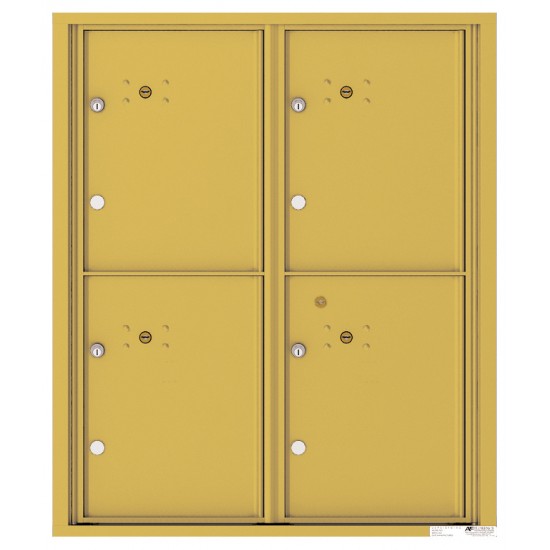 4 Parcel Doors Unit - 4C Wall Mount ADA MAX (10) High - 4CADD-4P