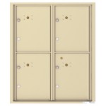 4 Parcel Doors Unit - 4C Wall Mount ADA MAX (10) High - 4CADD-4P