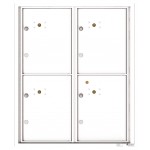 4 Parcel Doors Unit - 4C Wall Mount ADA MAX (10) High - 4CADD-4P