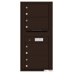 4 Oversized Tenant Doors with Outgoing Mail Compartment - 4C Wall Mount 10-High Mailboxes - 4C10S-04