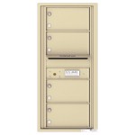 4 Oversized Tenant Doors with Outgoing Mail Compartment - 4C Wall Mount 10-High Mailboxes - 4C10S-04