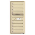 8 Tenant Doors with Outgoing Mail Compartment - 4C Wall Mount 10-High Mailboxes - 4C10S-08