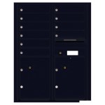 10 Tenant Doors with 2 Parcel Lockers and Outgoing Mail Compartment - 4C Wall Mount 11-High Mailboxes - 4C11D-10