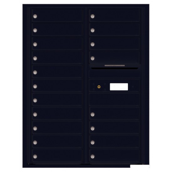 19 Tenant Doors with Outgoing Mail Compartment - 4C Wall Mount 11-High Mailboxes - 4C11D-19