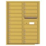 19 Tenant Doors with Outgoing Mail Compartment - 4C Wall Mount 11-High Mailboxes - 4C11D-19