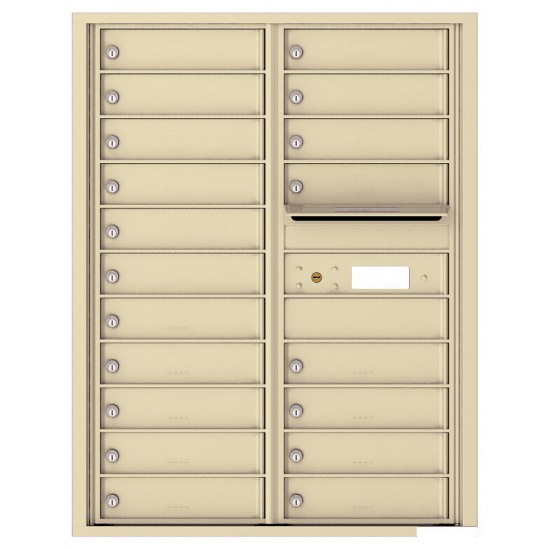 19 Tenant Doors with Outgoing Mail Compartment - 4C Wall Mount 11-High Mailboxes - 4C11D-19