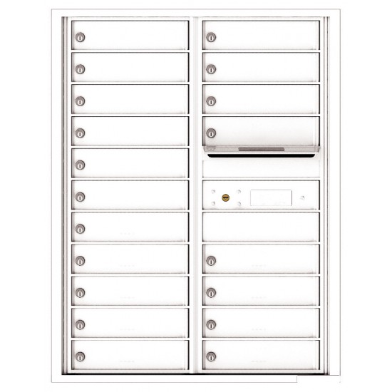 19 Tenant Doors with Outgoing Mail Compartment - 4C Wall Mount 11-High Mailboxes - 4C11D-19