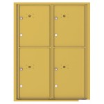 4 Parcel Doors Unit - 4C Wall Mount 11-High - 4C11D-4P