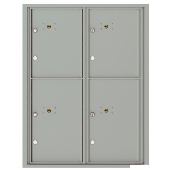 4 Parcel Doors Unit - 4C Wall Mount 11-High - 4C11D-4P