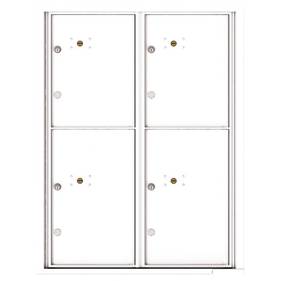 4 Parcel Doors Unit - 4C Wall Mount 11-High - 4C11D-4P