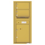 2 Oversized Tenant Doors with 1 Parcel Lockers and Outgoing Mail Compartment - 4C Wall Mount 11-High Mailboxes - 4C11S-02