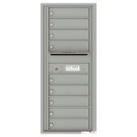 9 Tenant Doors with Outgoing Mail Compartment - 4C Wall Mount 11-High Mailboxes - 4C11S-09