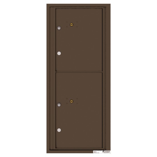 2 Parcel Doors Unit - 4C Wall Mount 11-High - 4C11S-2P