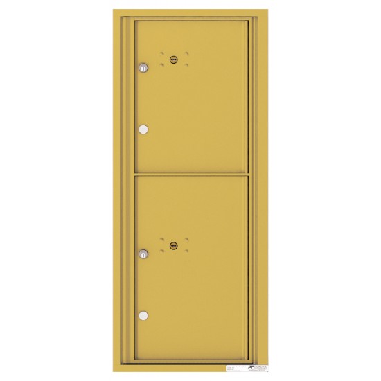 2 Parcel Doors Unit - 4C Wall Mount 11-High - 4C11S-2P