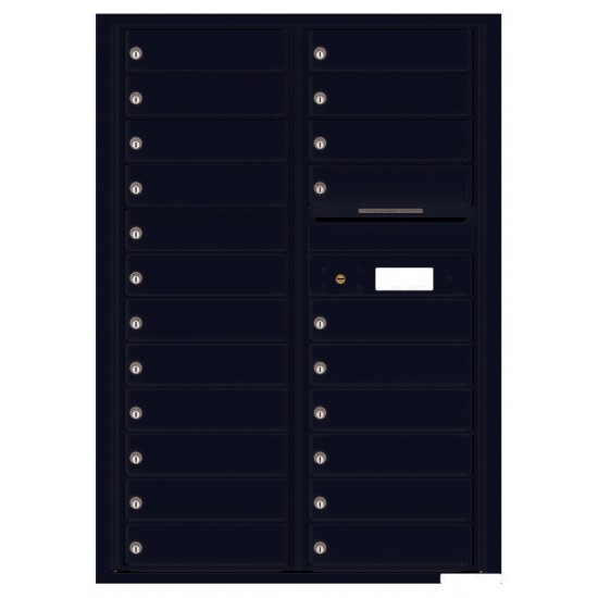 22 Tenant Doors with Outgoing Mail Compartment - 4C Wall Mount 12-High Mailboxes - 4C12D-22