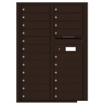 22 Tenant Doors with Outgoing Mail Compartment - 4C Wall Mount 12-High Mailboxes - 4C12D-22