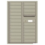 22 Tenant Doors with Outgoing Mail Compartment - 4C Wall Mount 12-High Mailboxes - 4C12D-22