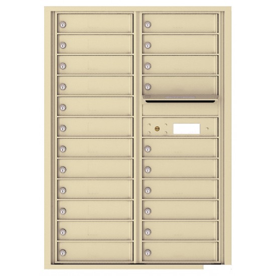 22 Tenant Doors with Outgoing Mail Compartment - 4C Wall Mount 12-High Mailboxes - 4C12D-22