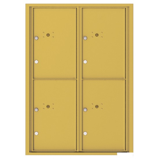 4 Parcel Doors Unit - 4C Wall Mount 12-High - 4C12D-4P