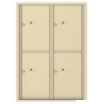 4 Parcel Doors Unit - 4C Wall Mount 12-High - 4C12D-4P