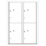 4 Parcel Doors Unit - 4C Wall Mount 12-High - 4C12D-4P