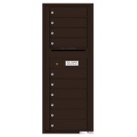 10 Tenant Doors with Outgoing Mail Compartment - 4C Wall Mount 12-High Mailboxes - 4C12S-10