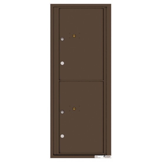 2 Parcel Doors Unit - 4C Wall Mount 12-High - 4C12S-2P