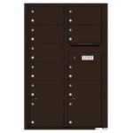 11 Oversized Tenant Doors and Outgoing Mail Compartment - 4C Wall Mount 13-High Mailboxes - 4C13D-11