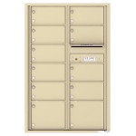 11 Oversized Tenant Doors and Outgoing Mail Compartment - 4C Wall Mount 13-High Mailboxes - 4C13D-11