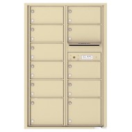 11 Oversized Tenant Doors and Outgoing Mail Compartment - 4C Wall Mount 13-High Mailboxes - 4C13D-11