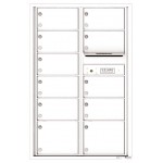 11 Oversized Tenant Doors and Outgoing Mail Compartment - 4C Wall Mount 13-High Mailboxes - 4C13D-11