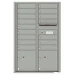 16 Tenant Doors with 2 Parcel Lockers and Outgoing Mail Compartment - 4C Wall Mount 13-High Mailboxes - 4C13D-16